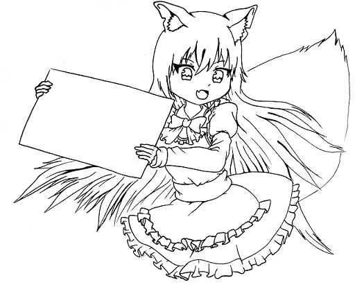 Draw Anime Wolf Girl Step by Step