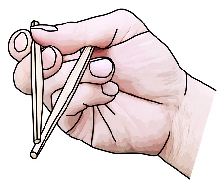 How to Draw Hands Holding Chopsticks Step by Step
