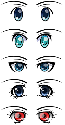 How to Draw Female Anime Eyes Tutorial