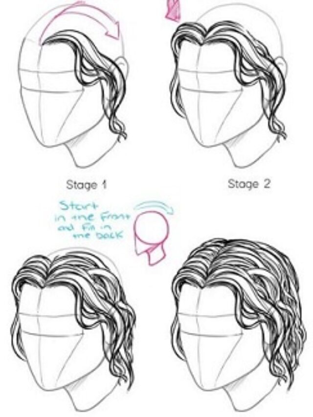 How to Draw Hair | Step By Step