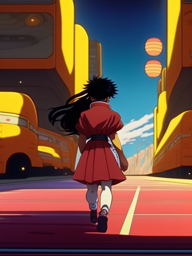 Vintage anime screenshot from Akira